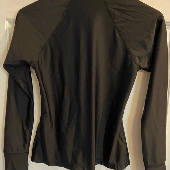 Women's Black Zip-Up RashGuard - Picture 3 of 15